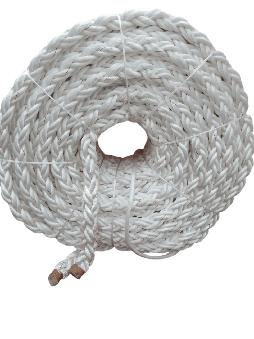 8 STRAND POLYESTER WHITE RED  (1)